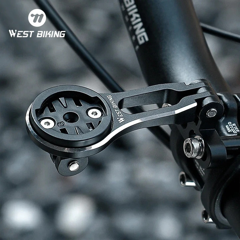 Suporte Ajustável para Ciclocomputador WEST BIKING, Suporte para Garmin, Suporte para Bryton, Velocímetro, Montagem Dupl