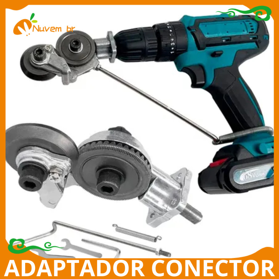 Adaptador De Corte Para Parafusadeira Conector Cortador profissional uso facil De Folha Chapa Metal Corte
