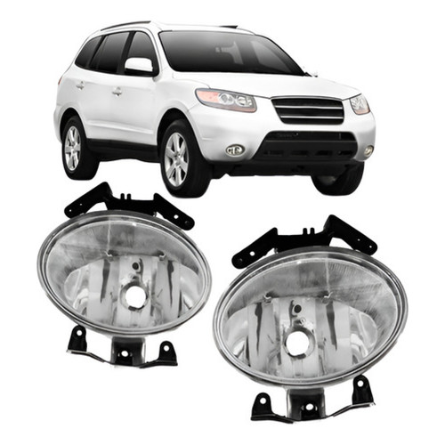 Par Farol Milha Auxiliar Hyundai Santa Fé 2007 2008 09 2010
