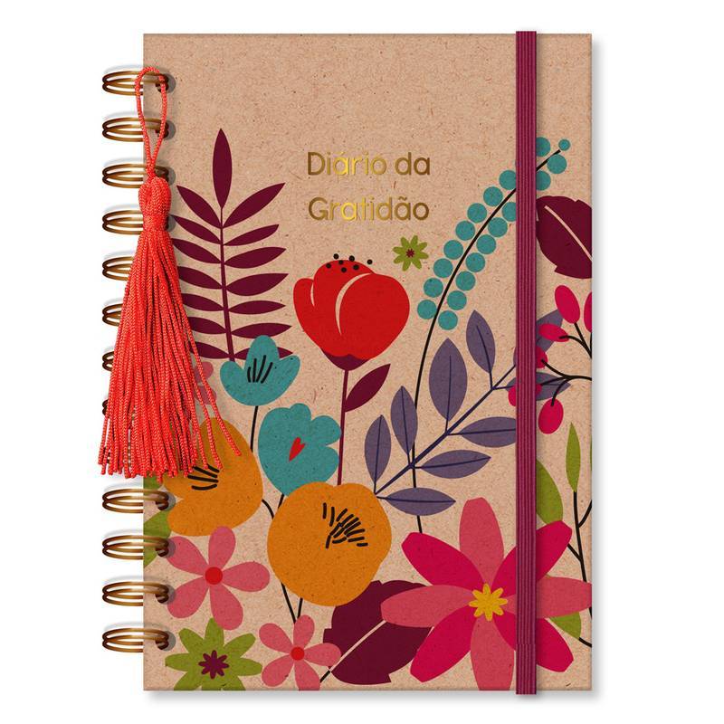 Imagem Diário da Gratidao Floral Kraft Finaideia