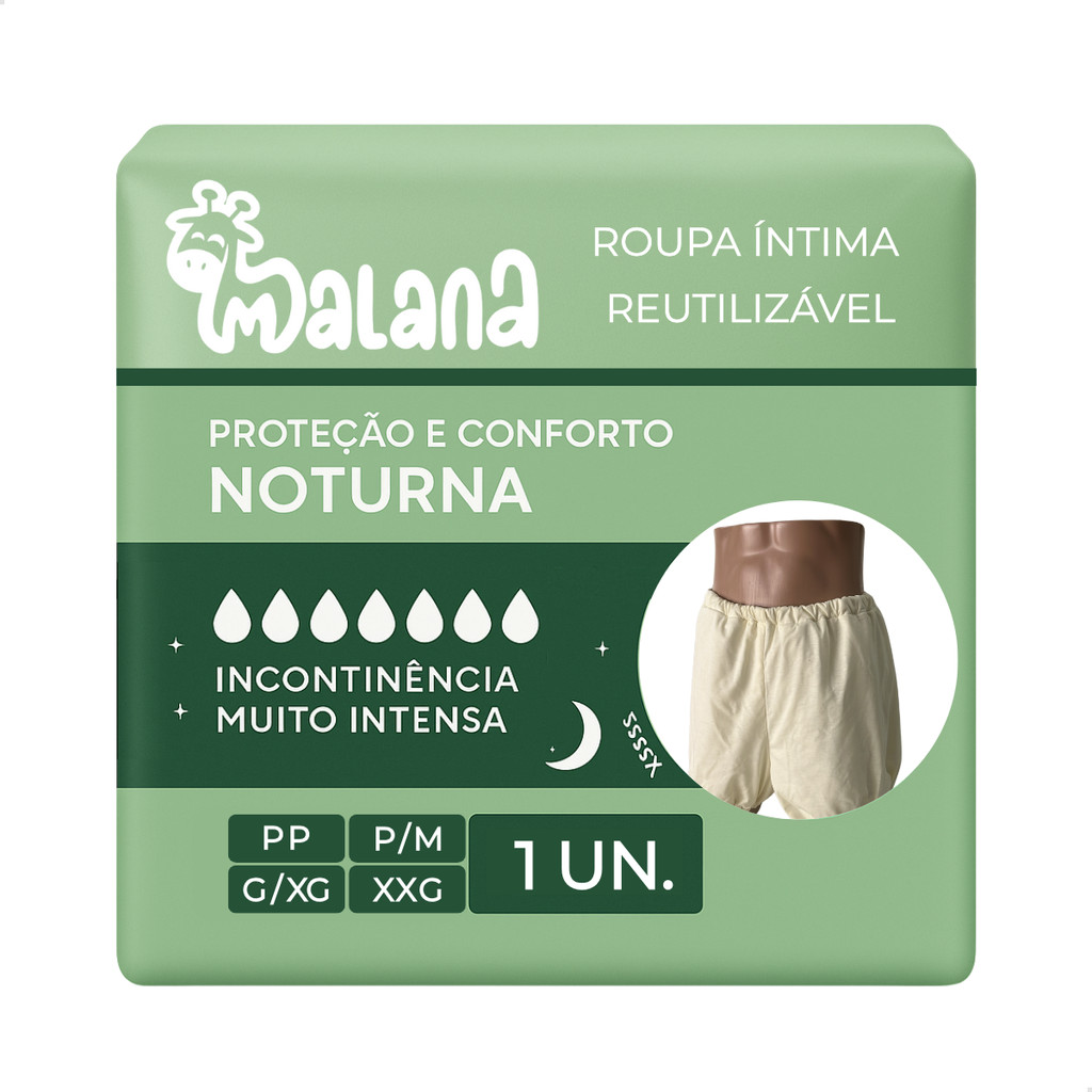 1 Unidade Roupa Impermeável Geriátrico Incontinência Noturna Bermuda Anti-vazamento em Oferta na Shopee
