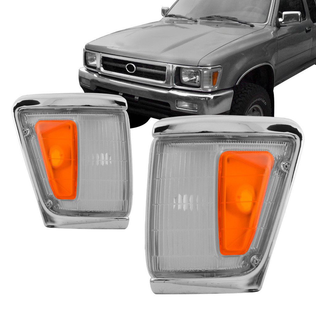Pisca Hilux 4X4 93 94 95 96 97 98 99 2000 2001 Cristal Ambar Cromado