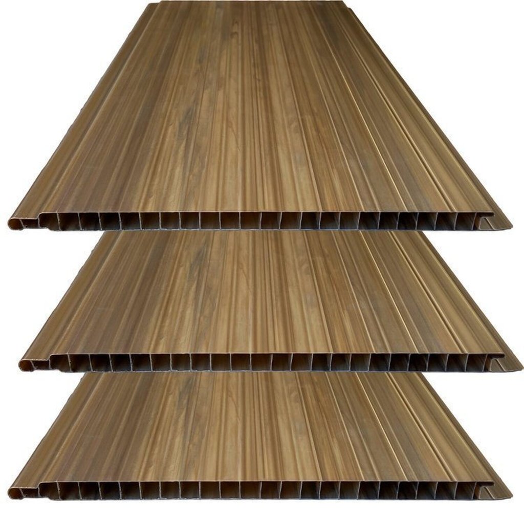 Kit 30M² Forro de PVC Plus 8mmX20cmX3m  Imbuia em Oferta na Shopee