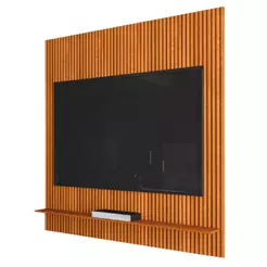 Painel Para TV Até 55 Polegadas Ripado Impressão 3D Avante 1,34m Cedro EDN