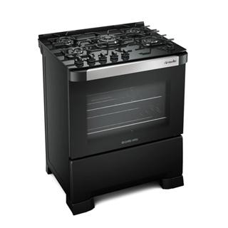 Fogão 5 Bocas Mueller Decorato Vetro G3 e Mesa de Vidro em Oferta na Shopee
