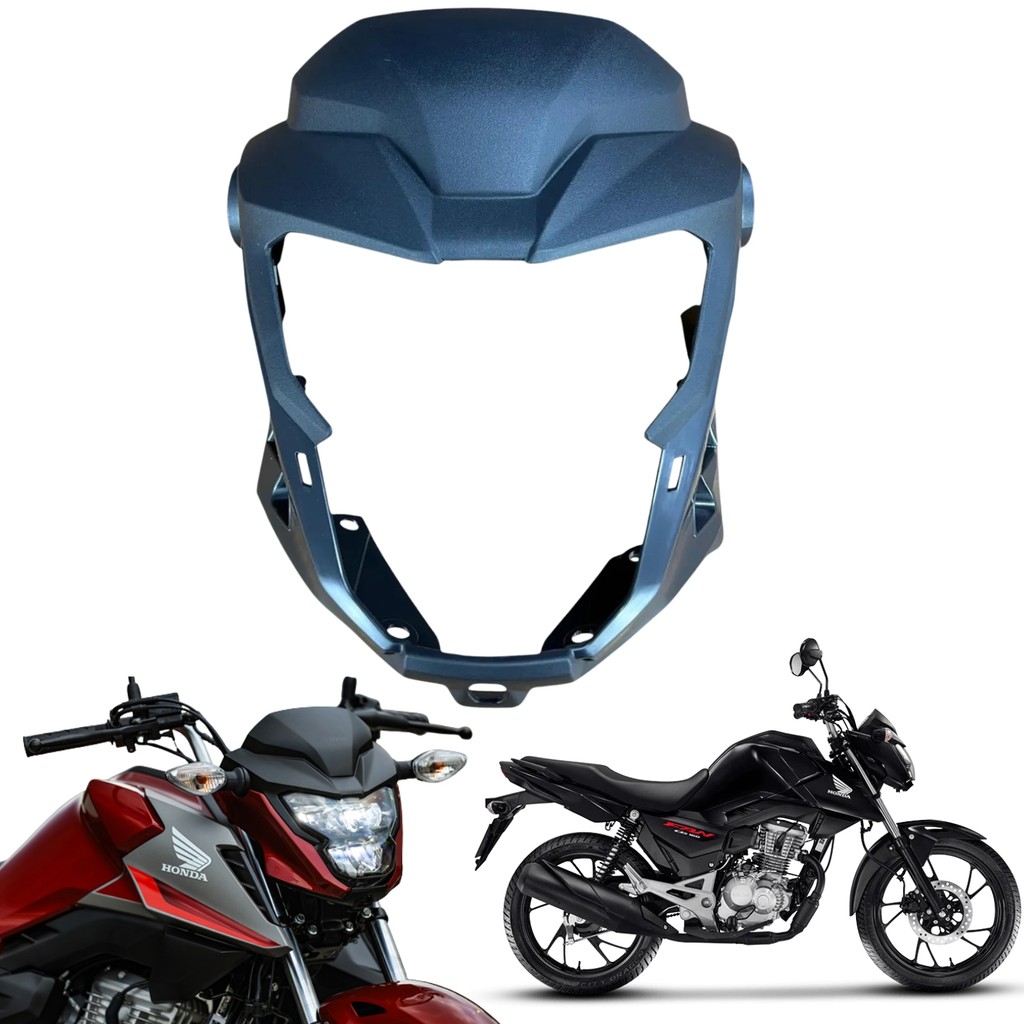 CARENAGEM CAPA FAROL FRONTAL MASCARA HONDA CG TITAN FAN 160 2025 2026 PARAMOTOS HONDA