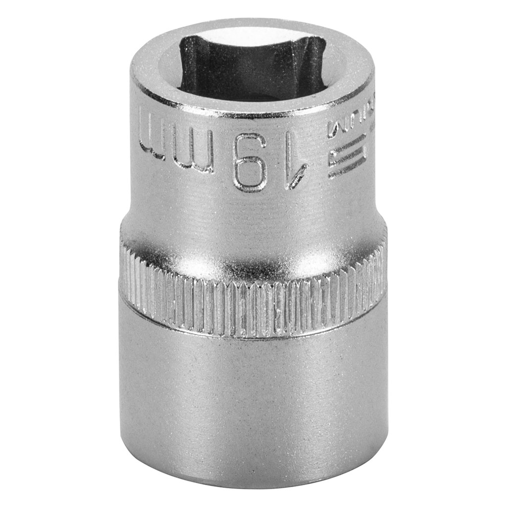 SOQUETE SEXTAVADO ENCAIXE 1/2POL., CRV 19MM, 1PC // STELS