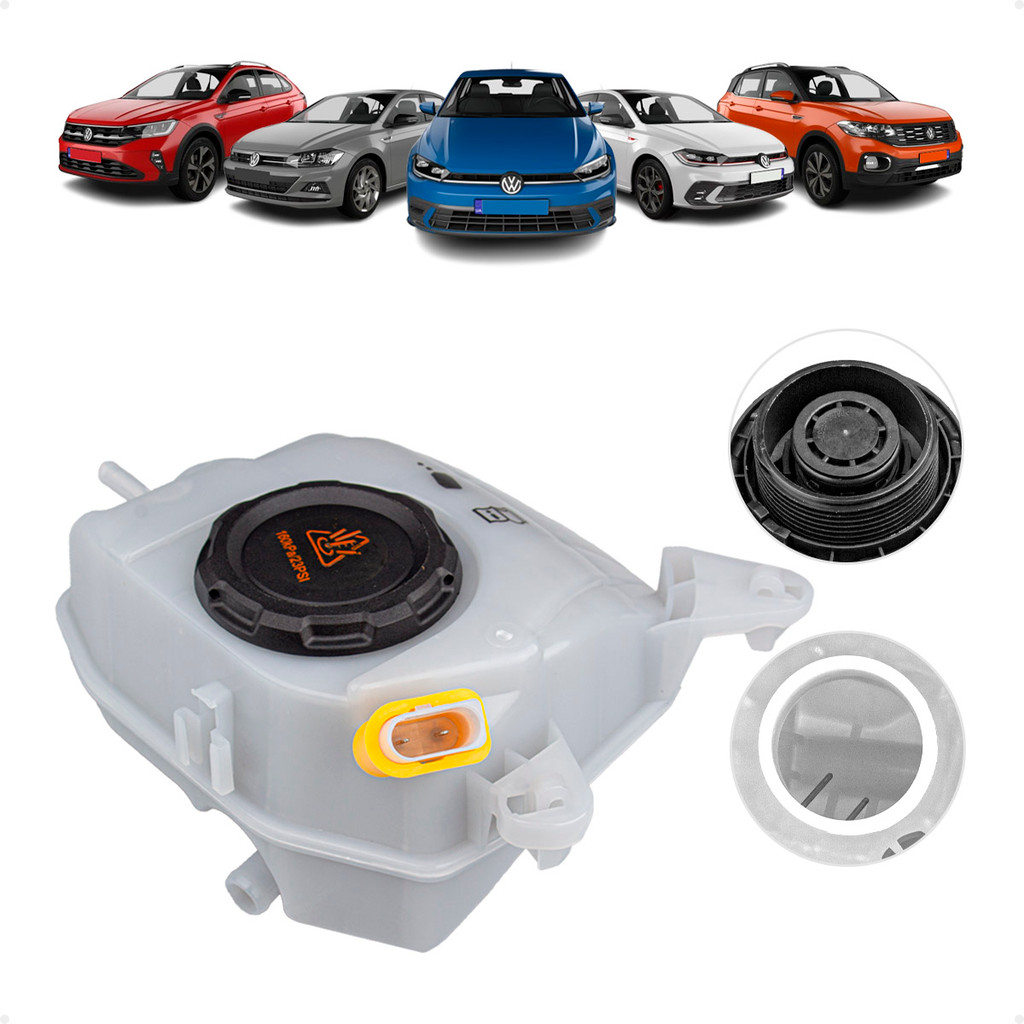 Reservatório De Água Expansão Volkswagen Polo, Nivus, Virtus 2018 A 2023/ T-Cross 2020 A 2023 - 2GB121407G 2Q0121407B em Oferta na Shopee