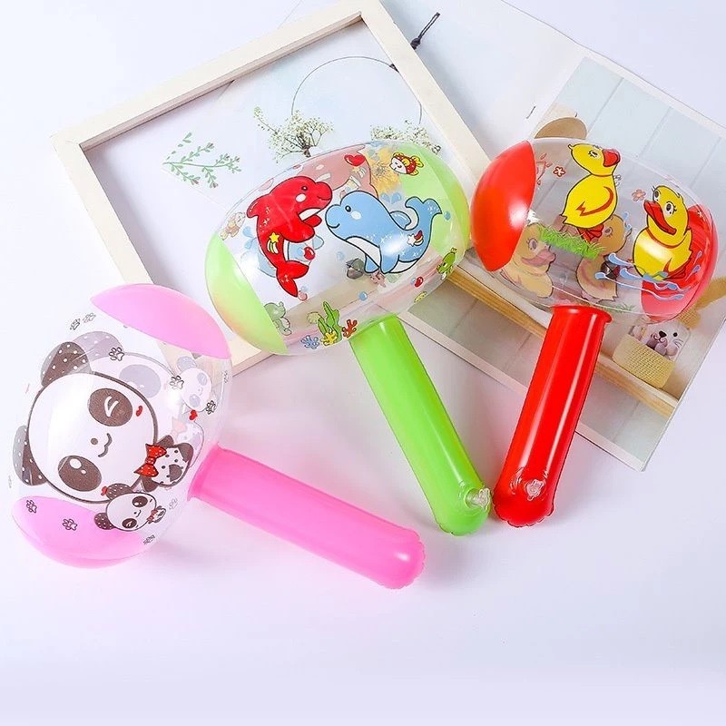 Martelo Inflável brinquedo com led em Oferta na Shopee