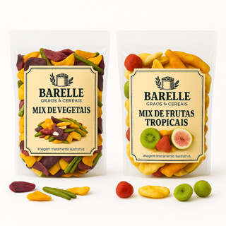 Kit Mix vegetais Premium+ Mix Frutas Tropicais Desidratados 100% Natural Snacks em Oferta na Shopee