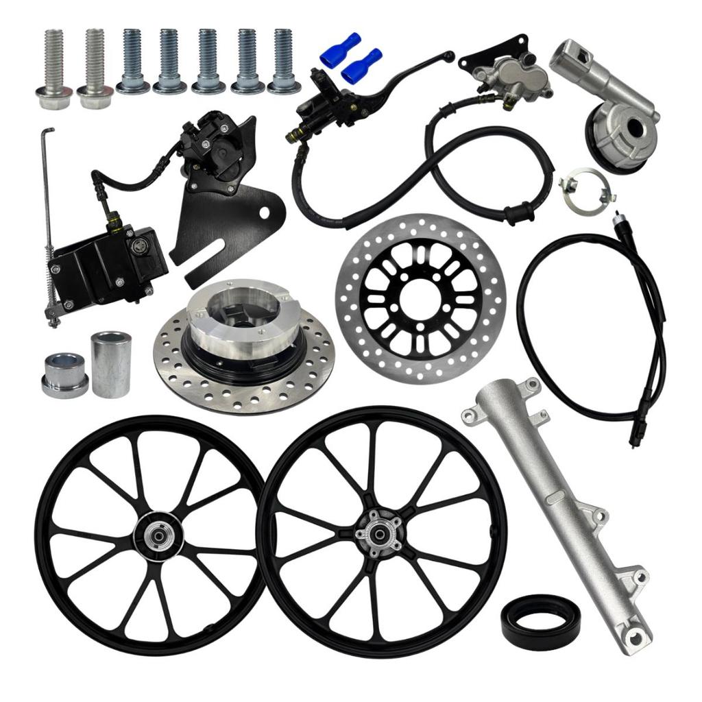 Kit Freio Duplo A Disco Cg150 Fan150 Titan150 2009 A 2013 Roda Modelo 2025 Sistema Freio Traseiro Pinça Garfo Canela