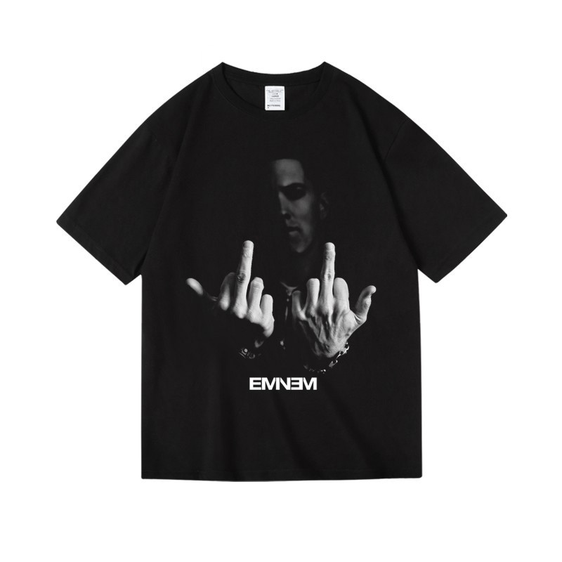 2026 Nova Camiseta Masculino Feminino Oversized Eminem Hip Hop Rap West Coast Estampa Confortavel Autentica