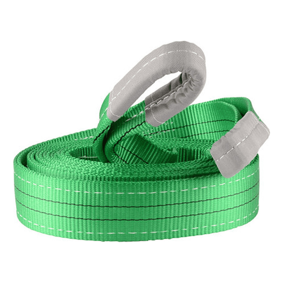 Cinta De Elevação De Carga E Reboque 2 Toneladas 6,5 Metros Verde