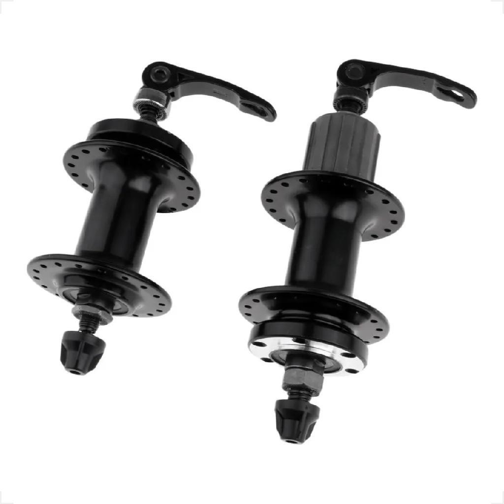 PAR CUBO DACRON 36 FUROS ROTOR 6 FUROS COM BLOCAGEM 8 9 10 11V ROLAMENTO COMPATIVEL SHIMANO