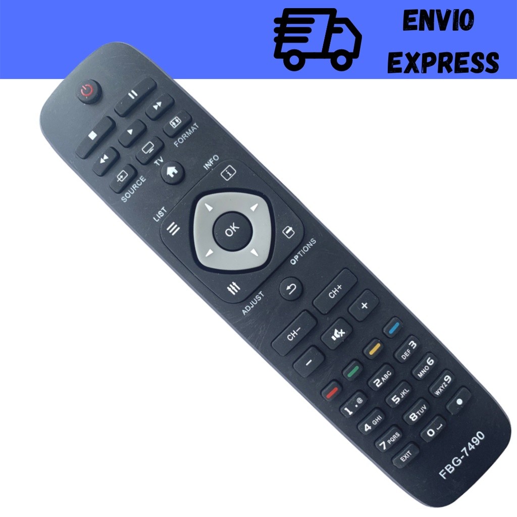 Controle Remoto Compatível TV Philips LCD Led Smart Universal 7490