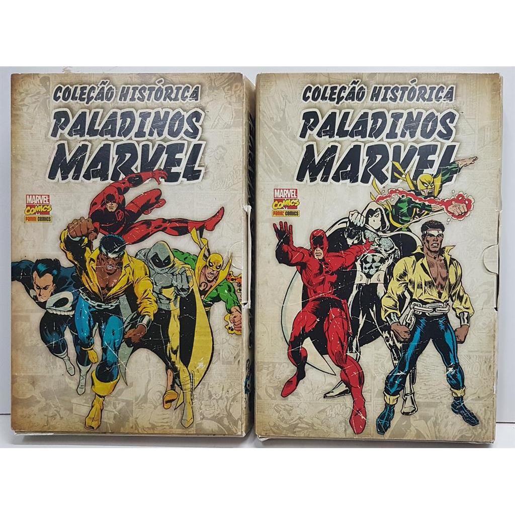 Paladinos Marvel Coleção Histórica com 8 Volumes autor Stan Lee e Dennis Oneil