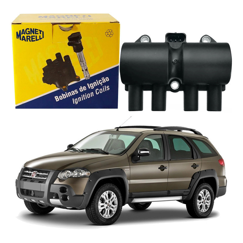 Bobina De Ignição Marelli Fiat Palio Adventure 1.8 8v 2008 A 2010