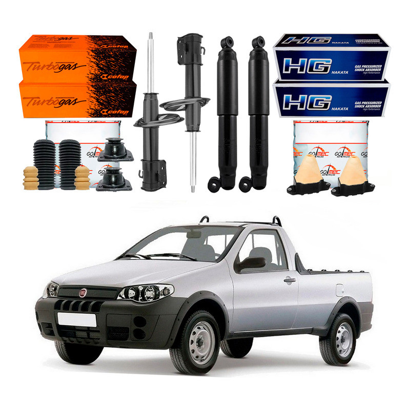 Kit Amortecedor Dianteiro Traseiro Strada 1.4 2005 A 2012 em Oferta na Shopee