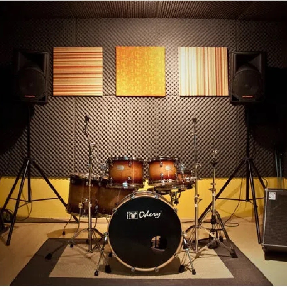 4un Espuma Acústica Casca de Ovo 2cm p/ Absorção de Som Tratamento Estúdio Podcast Armazem