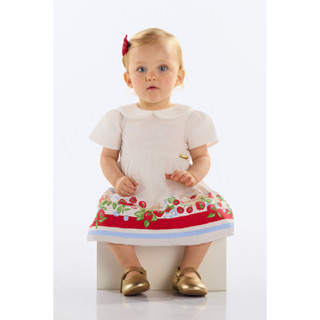 Vestido Gatinhos para Bebê Menina Quimby em Oferta na Shopee