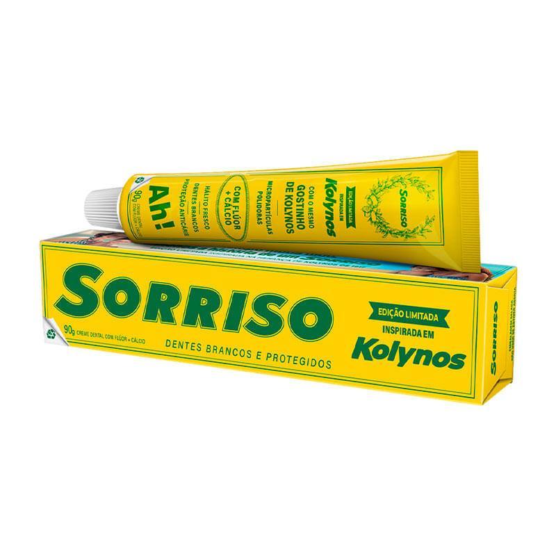 Creme Dental Sorriso Kolynos 90g em Oferta na Shopee