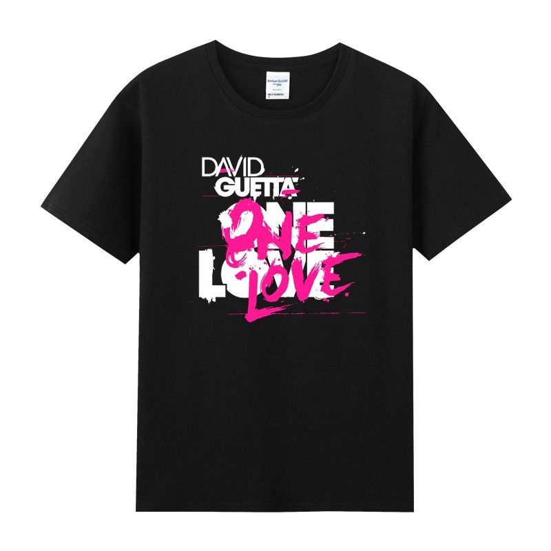 Music Soul Camiseta Unissex David Guetta DJ Eletrônica Música Estilosa Confortável Moderna Moda Verão