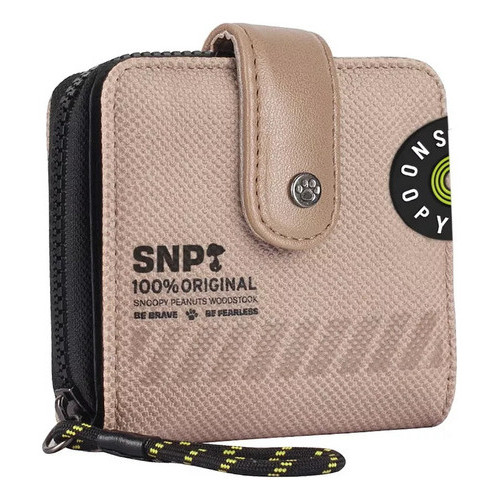 Carteira Feminina Snoopy Pequena Casual Urbano Bege/nude em Oferta na Shopee