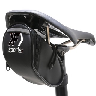 Bolsa Bolsinha de Selim Para Bike Bicicleta F Sports Slim Impermeável Preta