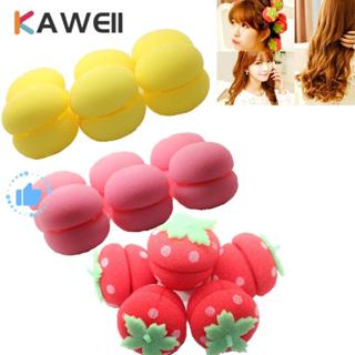 KAWEII 6 Pcs Rolos De Esponja Rolos Modeladores De Cabelo Longo DIY Modelador De Morango De Ondulação Bouncy em Oferta na Shopee