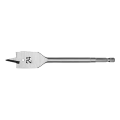 BROCA CHATA PARA MADEIRA, 24 X 150 MM, HASTE SEXTAVADA, 1PC // MTX