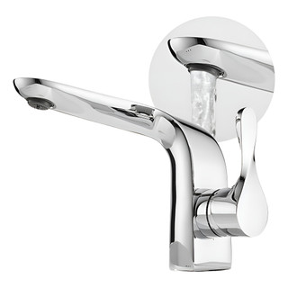 Torneira Duplo Comando Luxuosa Misturador De Banheiro Cromad