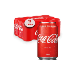REFRIGERANTE COCA COLA LATA 350ML PACK 12 UNIDADES