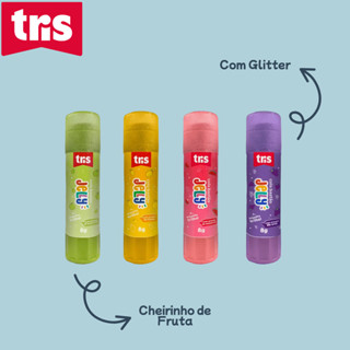 Cola Bastão Jelly TRIS 8g - Com Glitter, Cheiro de Fruta e 4 Variações de Cor! em Oferta na Shopee