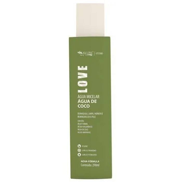 Água Micelar Max Love Agua De Coco 290ml