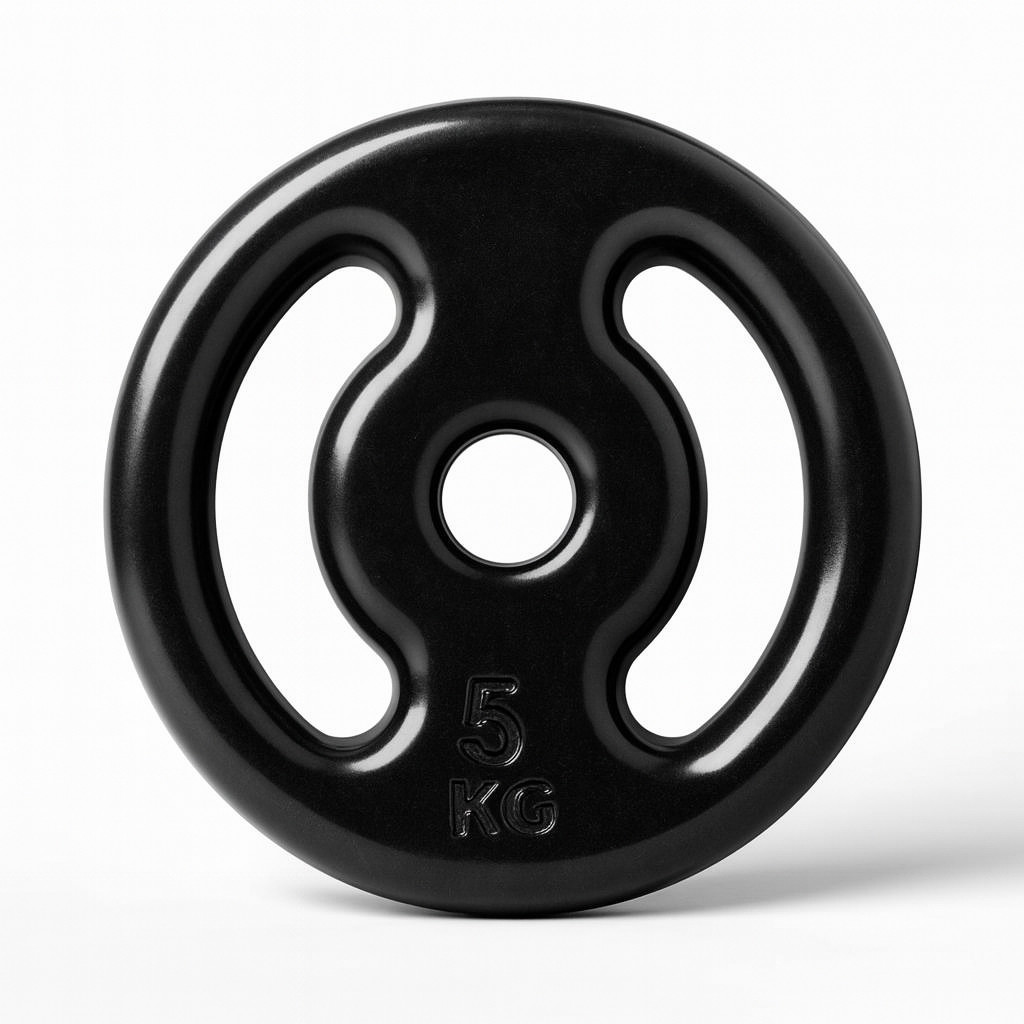 Anilhas 5kg Fitness Ferro Emborrachada Academia Treino fitness
