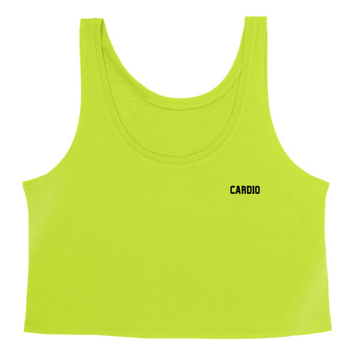Cropped Feminino Regata Confortável P/ Treino Academia Corrida Crossfit Cropped Liso Fitness Estampada Cardio