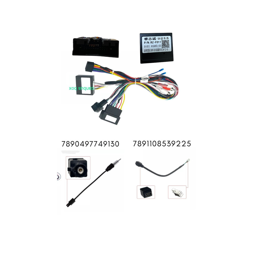 Chicote Cambus C Adaptador De Antena E Usb New Fiesta Mexicano Ate 2013 Ford Rz 09 em Oferta na Shopee