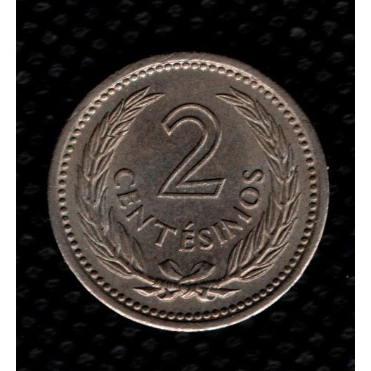 Moeda do Uruguai de 2 Centésimos MBC