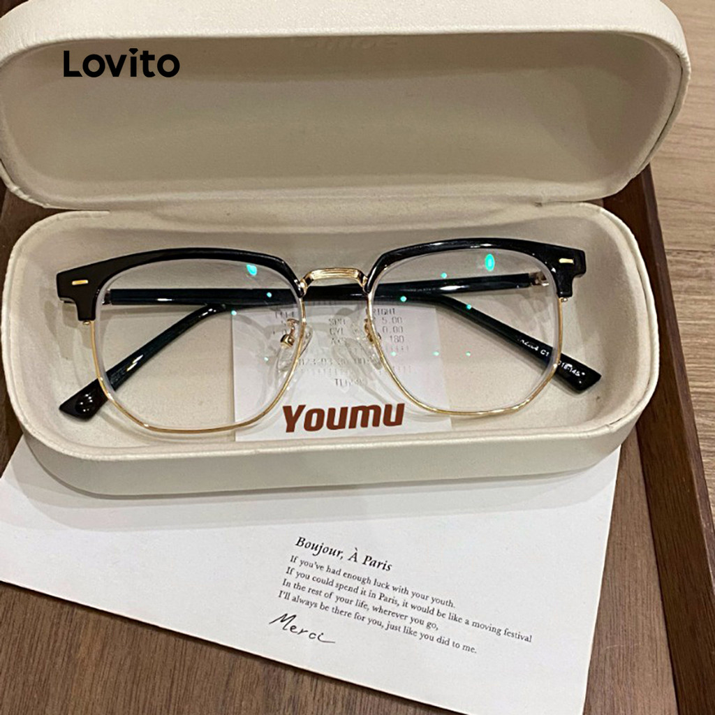Lovito Novo Estilo de óculos LCS28A19 em Oferta na Shopee