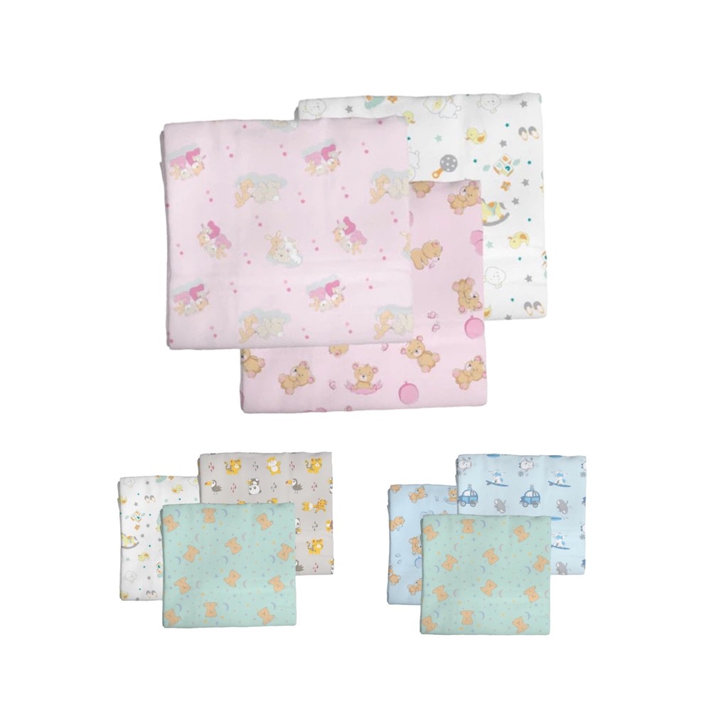 Kit 3 Cueiros Bebê Flanelado Estampado 100% Algodão Berçinho em Oferta na Shopee