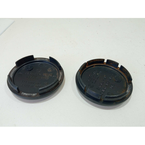 2 Calotinha Roda Central Vw Gol Fox Voyage 1j0601171 Preto Detalhe Prata
