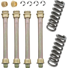 Kit 4 Pino Dobradiça Supeior Inferior Porta S10 Blazer + 2 Molas diant