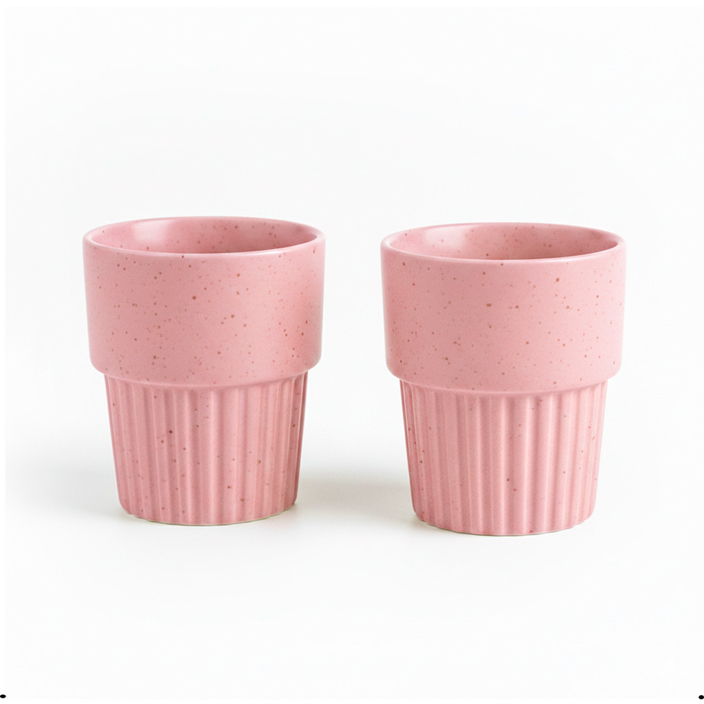 Conjunto 2 Copos Empilháveis Cerâmica Granilite 90ml em Oferta na Shopee