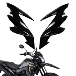 PAR CARENAGEM CAPA LATERAL FAROL BANANINHA HONDA NXR BROS 160 2022 PRETO BRILHO