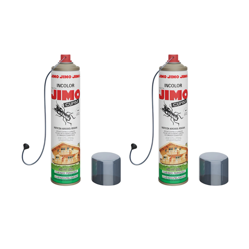 Kit 2 Inseticida Spray Mata Cupim Proteção Madeira 400ml