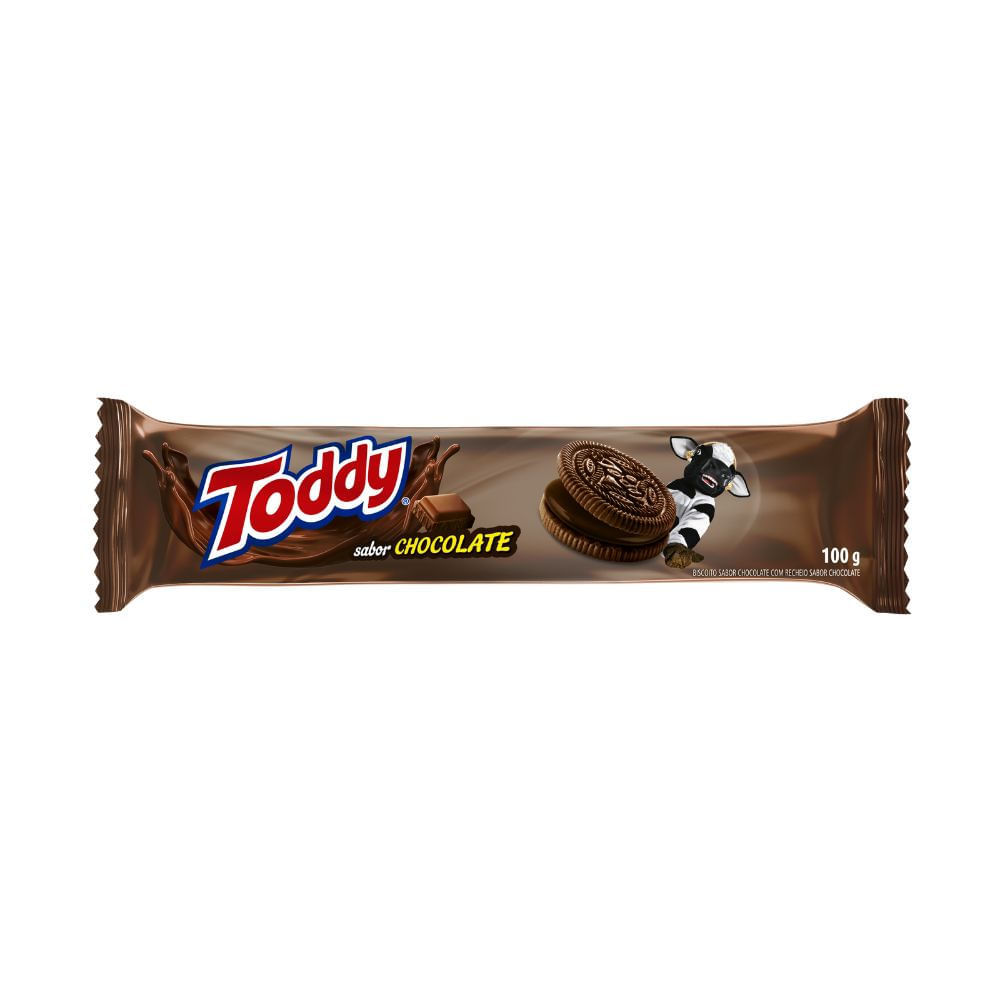 Biscoito Toddy Recheado Sabor Chocolate 100g