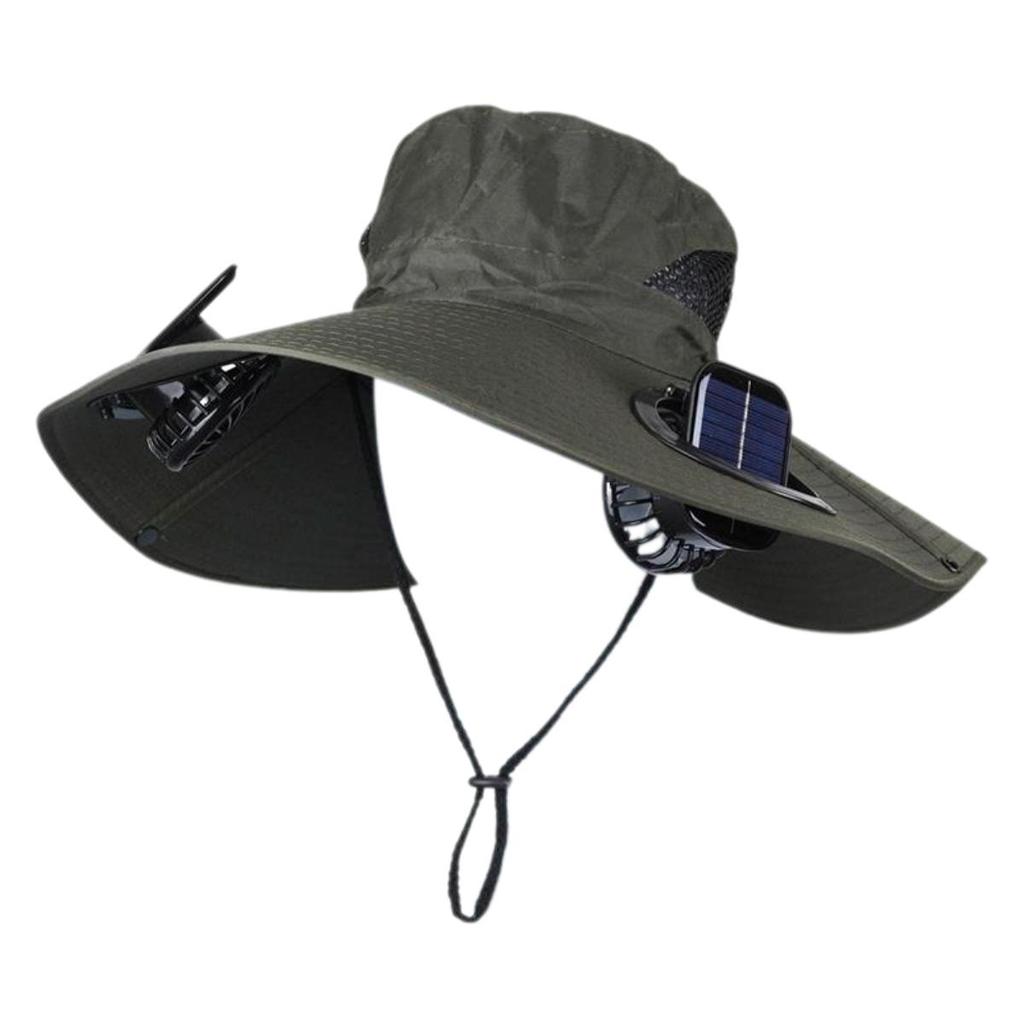 Chapéu com Ventilador Solar Recarregável - Bela Flor em Oferta na Shopee