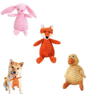 Pelúcia Brinquedo Bichinho Para Cachorro. Pato/Coelho/Raposa Canelado Único em Oferta na Shopee