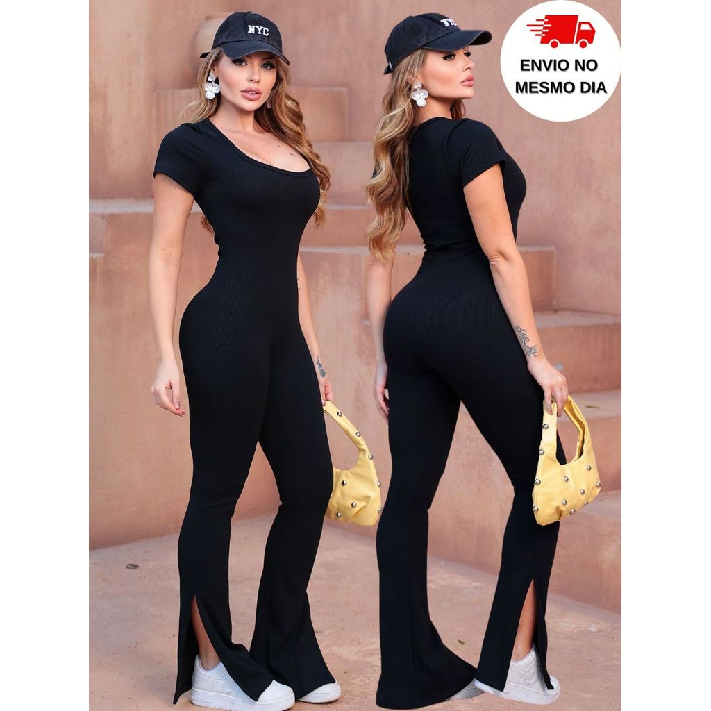 Macacão Feminino Manga curta Virginia Longo gringa Anaruga | 🚚ENVIO IMEDIATO