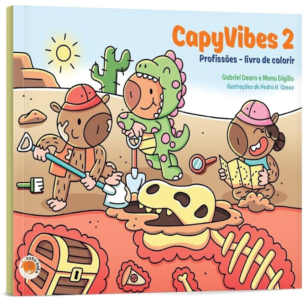 CAPYVIBES 2 - PROFISSÕES: LIVRO DE COLORIR em Oferta na Shopee